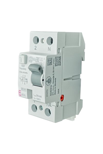 Eti 002061112 ÎNTRERUPĂTOR DE CURENT DIFERENȚIAL 2P 40A tip A 30mA 10kA EFI-P2