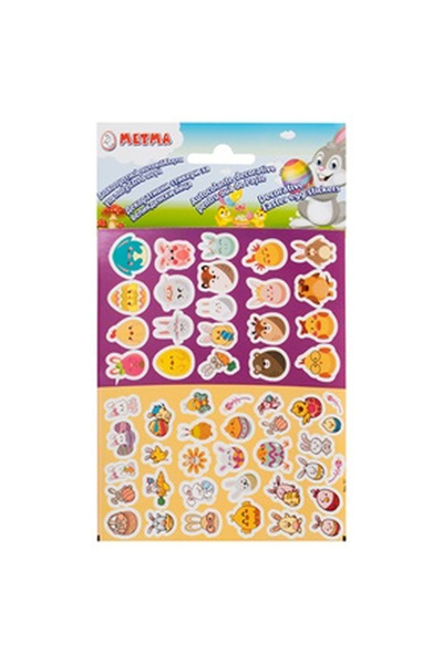 OEM Decorative Patterned Stickers for Easter Eggs - 53pcs