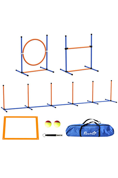 Generic Brand Set de obstacole pentru agilitate canină – 1 Cerc, 1 Obstacol, ...