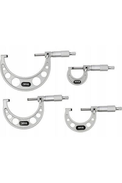 yato SET DE MICROMETRE PRACTICE MICROMETRE EXTERNE 4 buc. 0-100 mm YT-72304