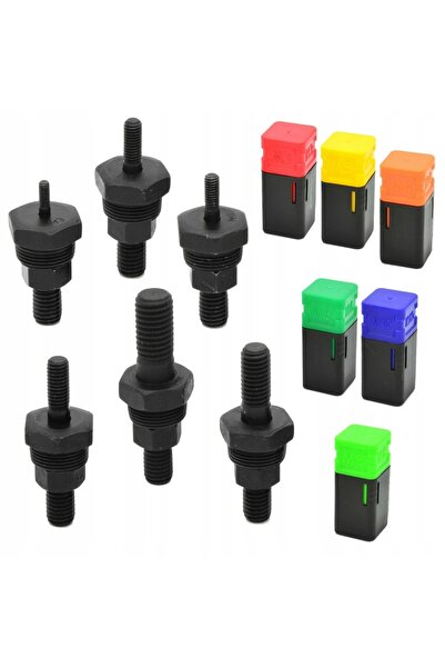 GEKO Set de 6 capete pentru pistol de nituit piulițe M3-M10, din oțel crom-mo...
