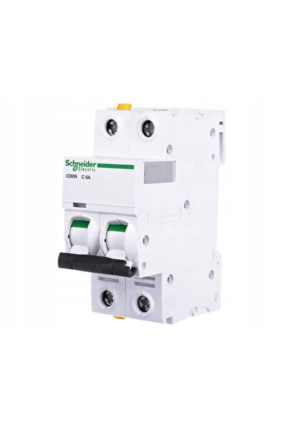Schneider Electric Disjunctor AC 2P C6A 6kA iC60N-C6-2
