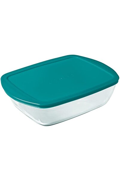 Pyrex وعاء تخزين مستطيل الشكل بغطاء سعة 1.2 لتر