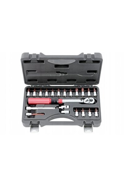 Quatros Cheie dinamometrică 5-25Nm + Set de biți de 1/4 inch + Certificat. ca...