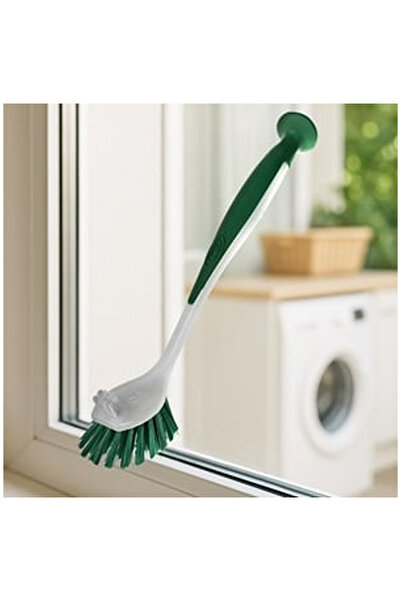 OEM Perie Verde Menta cu Maner & Ventuza pentru Farfurii 26cm