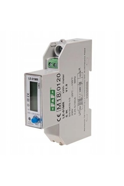 F&F DİZAYN 1F 100A MID MODBUS RTU RS-485 F&F LE-01MR v2 CONTOR DE ENERGIE