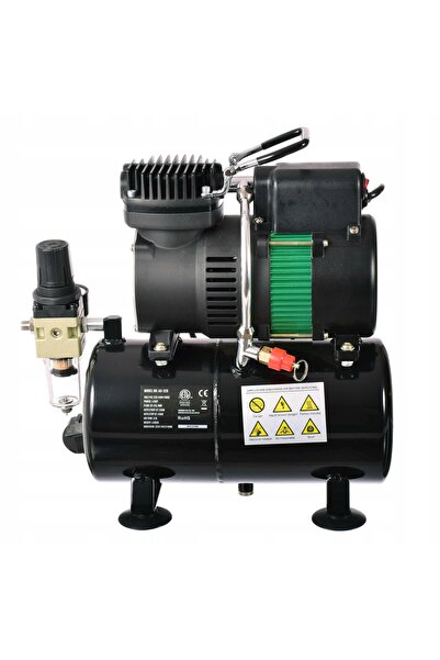 TC Technic Compresor pentru aerograf cu rezervor de 3L FENGDA 2x ventilatoare