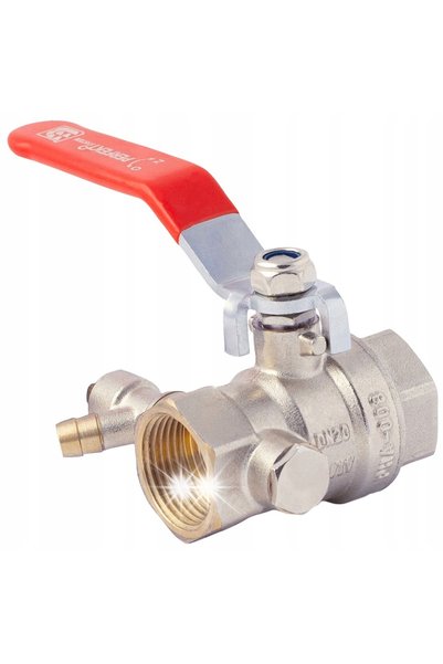 Perfexim Robinet de trecere cu mâner, WW, PERFEKT, DN25, din alamă, 1 inch