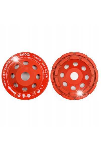yato Disc diamantat tip cupă pentru șlefuirea betonului, 125MM, YT-6030