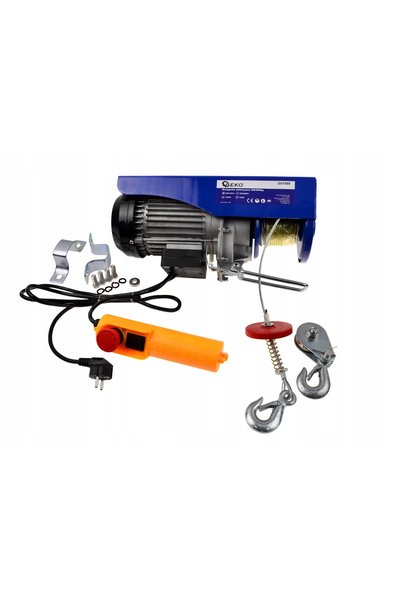 GEKO Troliu electric de construcții cu cablu 300/600KG G01088