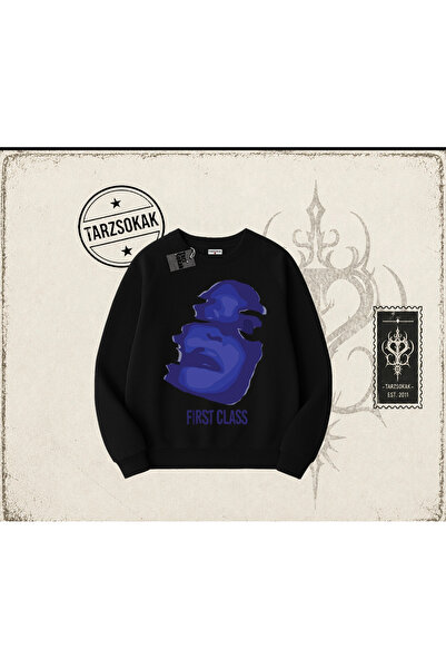 Tarzsokak Unisex prvorazredni oversize sweatshirt sa okruglim izrezom, beli