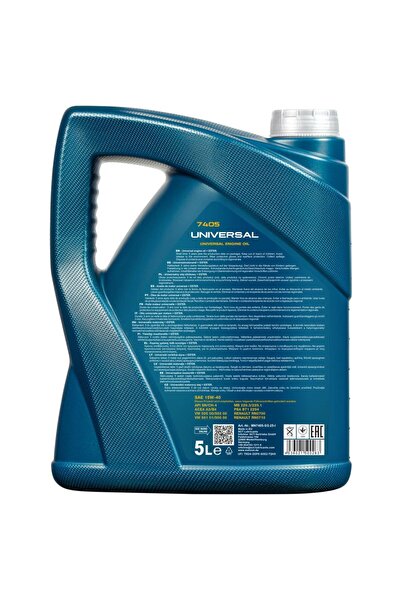 MANNOL Ulei Ulei de motor universal 15w40 5L 7405, ACEA A3/B4, RN0700/RN0710