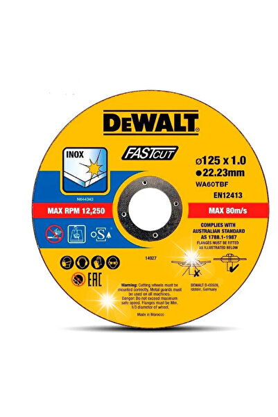 Dewalt Disc de tăiere oțel inoxidabil INOX FastCut 125mm 100 bucăți DT20540