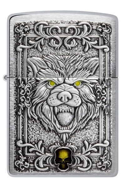 Zippo 200 Fierce Wolf Emblem