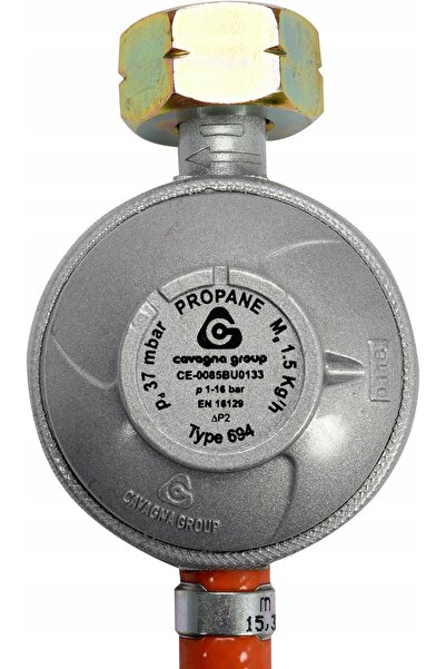 Vorel Reductor de gaz cu furtun de 1m pentru conectarea buteliei de gaz la gr...