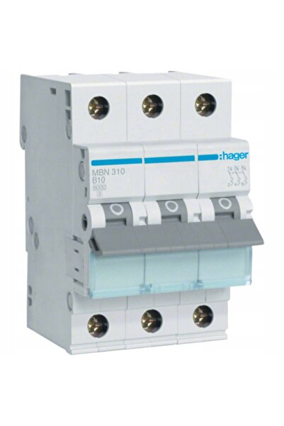 hager Disjunctor 6kA, B, 10A, 3P, B10 MBN310E