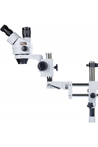 Rosfix Microscop stereo trinocular cu zoom, montură C, serviceat, HQ