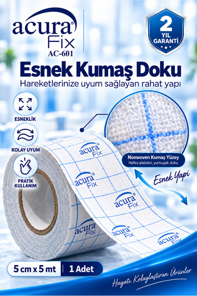 Acura AC-602 10cm x 5m Tıbbi Esnek Flaster