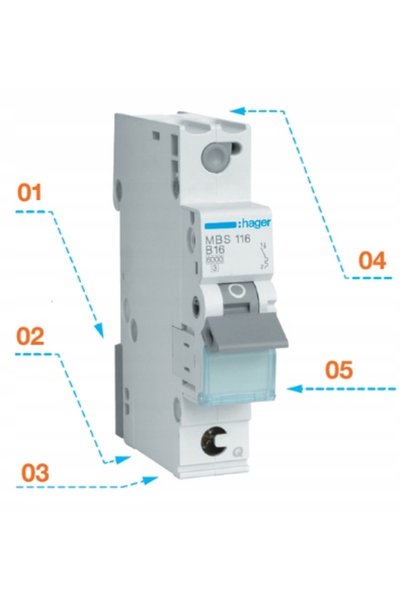hager Întrerupător automat 6kA 3P C13A QuickConnect