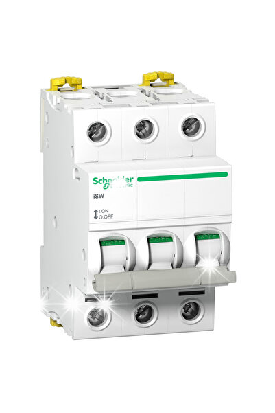 Schneider Electric DISCONECTOR 3P 63A 240V AC ACTI9 iSW-63-3 SCHNEIDER A9S65363