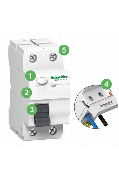 Schneider Electric Disjunctor 3P B63A 6kA AC K60N A9K01363