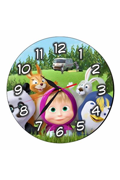 OEM Ceas Disney, Mașa și Ursul, Lemn, 40 cm, CSDUV070
