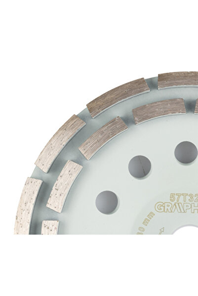 graphite Disc diamantat tip oală cu 2 segmente pentru beton 180 x 22.2 mm, pe...