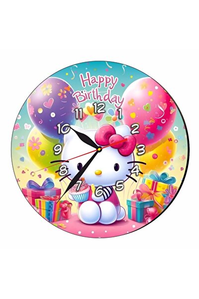 OEM Ceas Disney Hello Kitty, Lemn, 30 cm, CSDUV140