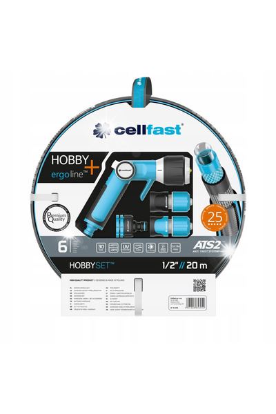 Cellfast SET FURTUN GRĂDINĂ ATS2 1/2'' 20M + PULVERIZATOR CU PISTOL 16-209 POLSK