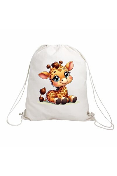OEM Rucsac pentru copii, Grădiniță, Girafă, 43×34 cm, RGR007