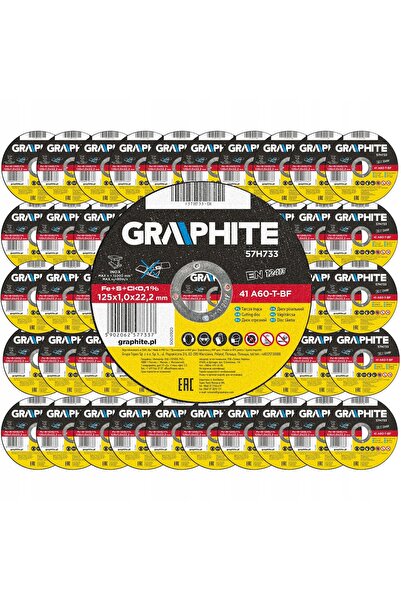 graphite 50x DISC DE TĂIERE METAL INOX 125x1x22.2 NIERDZ