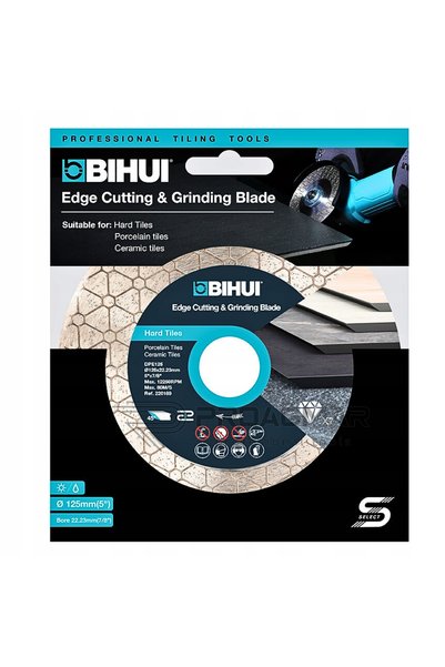 BIHUI Disc diamantat pentru tăiere și șlefuire 2 în 1, 125 mm, 22,23 mm, DPE125