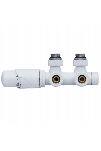 NO BRAND Set termostatic pentru radiator alb TULLY