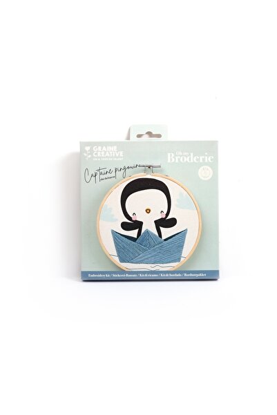 Graine Creative Κέντημα σε κρίκο - Μερικό Σετ Κεντήματος Καπετάνιος Πιγκουίνο...