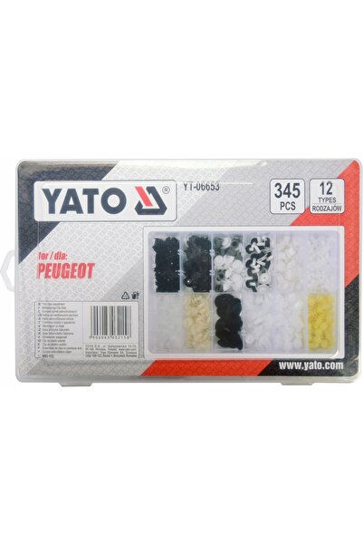 yato PEUGEOT 345 PIESE 12 TIPURI SET DE CLEME AUTO PENTRU REPARAȚII AUTO