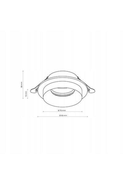 TK-Lighting OCZKO LAMPA WPUSZCZANA DOWNLIGHT TK LIGHTING JET 6921 1X10W GU10 ALB