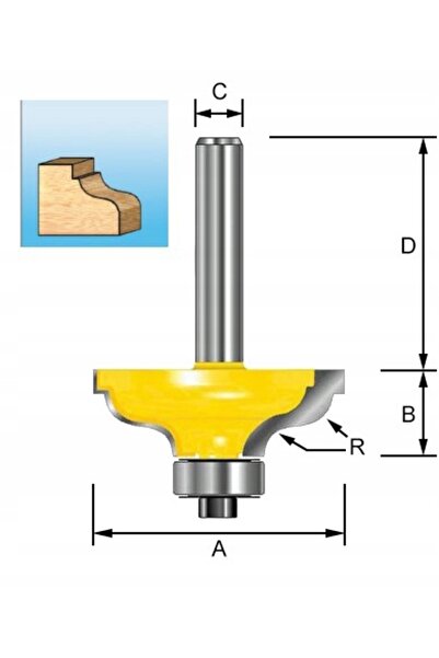 Makita D-11592 FREZĂ 41,28 SIMA ZAOKR PROFIL 8mm