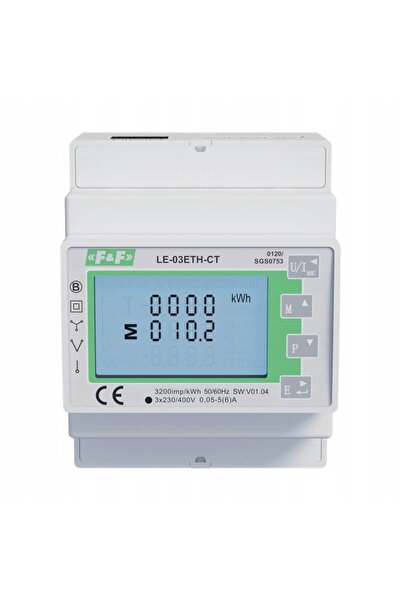 F&F DİZAYN CONTOR DE ENERGIE 3F 5A MID 2-WAY HALF-ROUND ETHERNET F&F LE-03ETH-CT