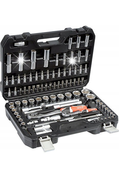 yato SET DE SCULE DE 94 DE PIESE, SET COMPLET DE CHEI DE TUBULARE YT-12681