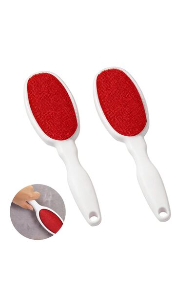 Generic Brand Set de 2 perii de îndepărtat scame, cu două fețe, perie anti-pă...