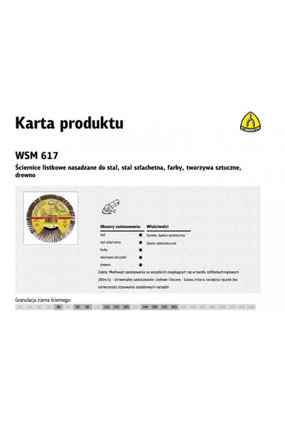 KLİNGSPOR Disc de șlefuit 125mm granulație 60