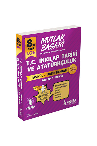 Muba Yayınları Mutlak Başarı 8.Sınıf İnkilap Tarihi Fasiküller+Soru Bankası