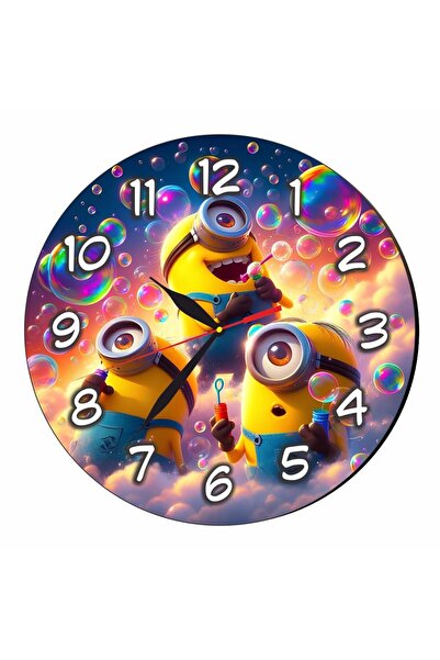 OEM Ceas Disney, Minioni, Lemn, 30 cm, CSDUV115