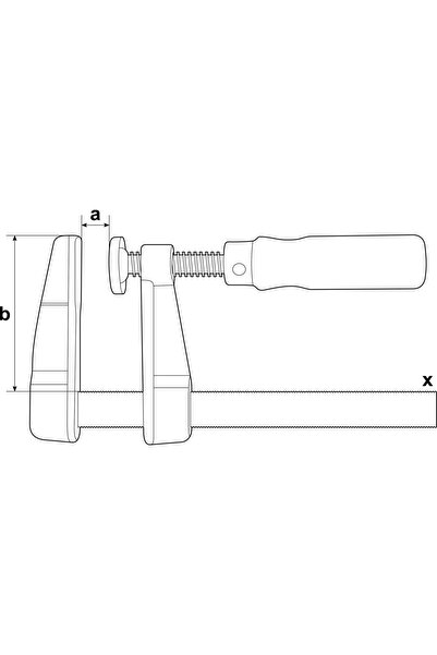 Bessey Clemă de tâmplărie cu șurub, ușoară, cu mâner LM30/5