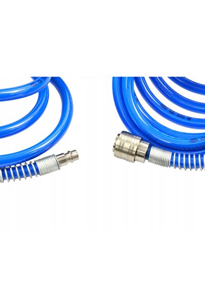 GEKO Furtun pneumatic spiralat din PU 8x12mm 15m Poliuretan