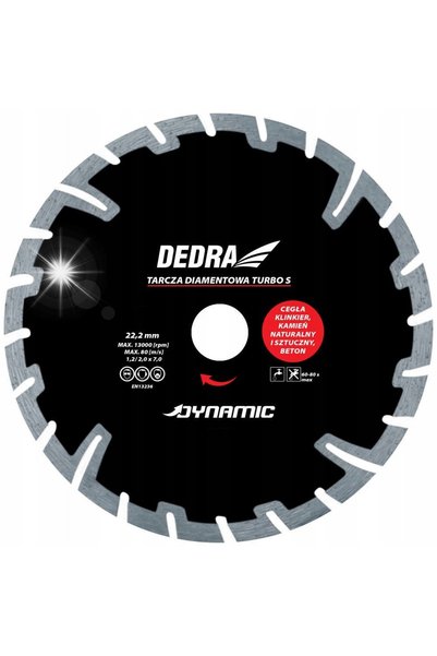 dedra DISC DIAMANTAT PENTRU GLAZURĂ 230X22,2MM DYNAMIC TURBO S HP2136
