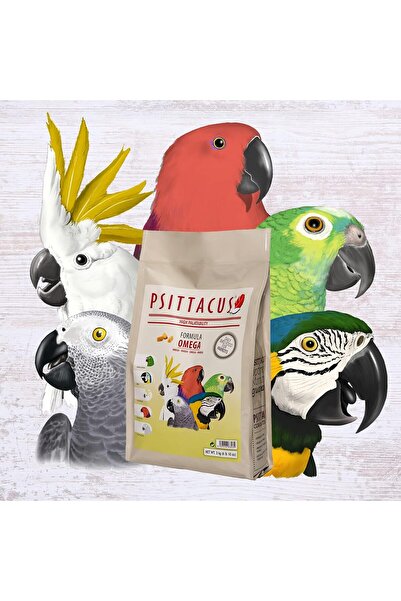 Psittacus Omega 3 kg | Complete Feed for Yacos, Macaws, Eclectus and Other African Parrots | Premium Bird Feed, 100% Non-GMO