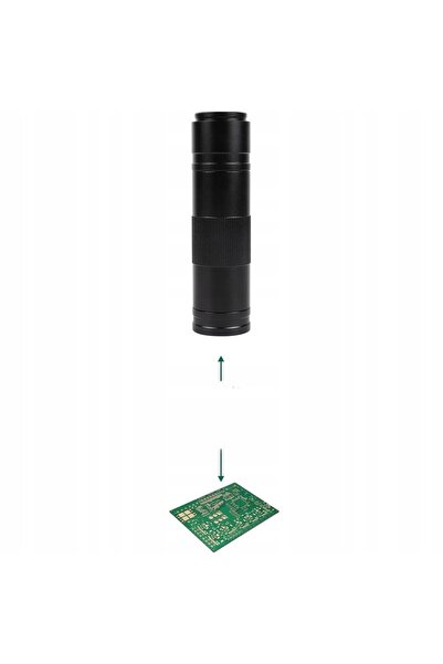 Rosfix Obiectiv de microscop C-MOUNT 1X-150X, distanță de lucru 50-1000MM, zoom