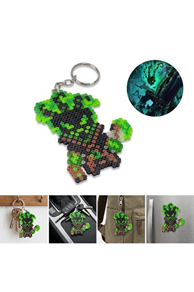 League of Legends Thresh Anahtarlık | LoL Thresh Boncuk Pixel Art