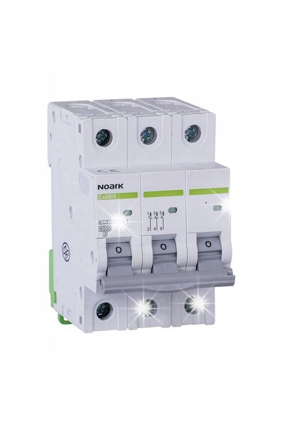 NOARK 100141 DISJUNTOR 3P C 10A 6kA AC Ex9BN